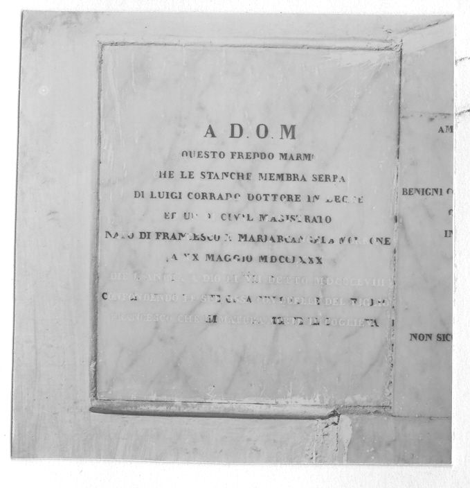 lastra tombale - bottega campana (sec. XIX)