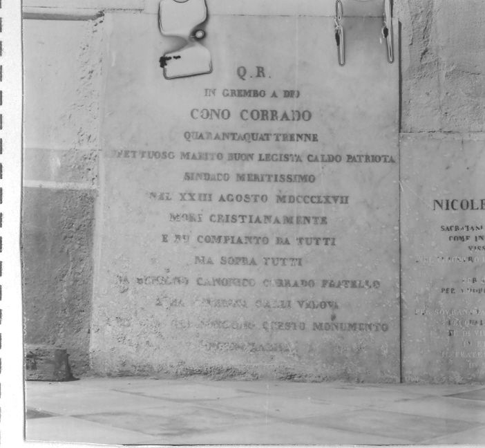 lastra tombale - bottega campana (sec. XIX)