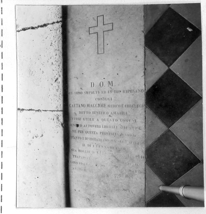 lastra tombale - bottega campana (sec. XIX)