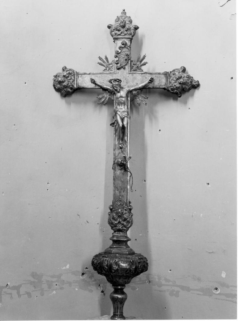 croce processionale - bottega napoletana (sec. XVIII)