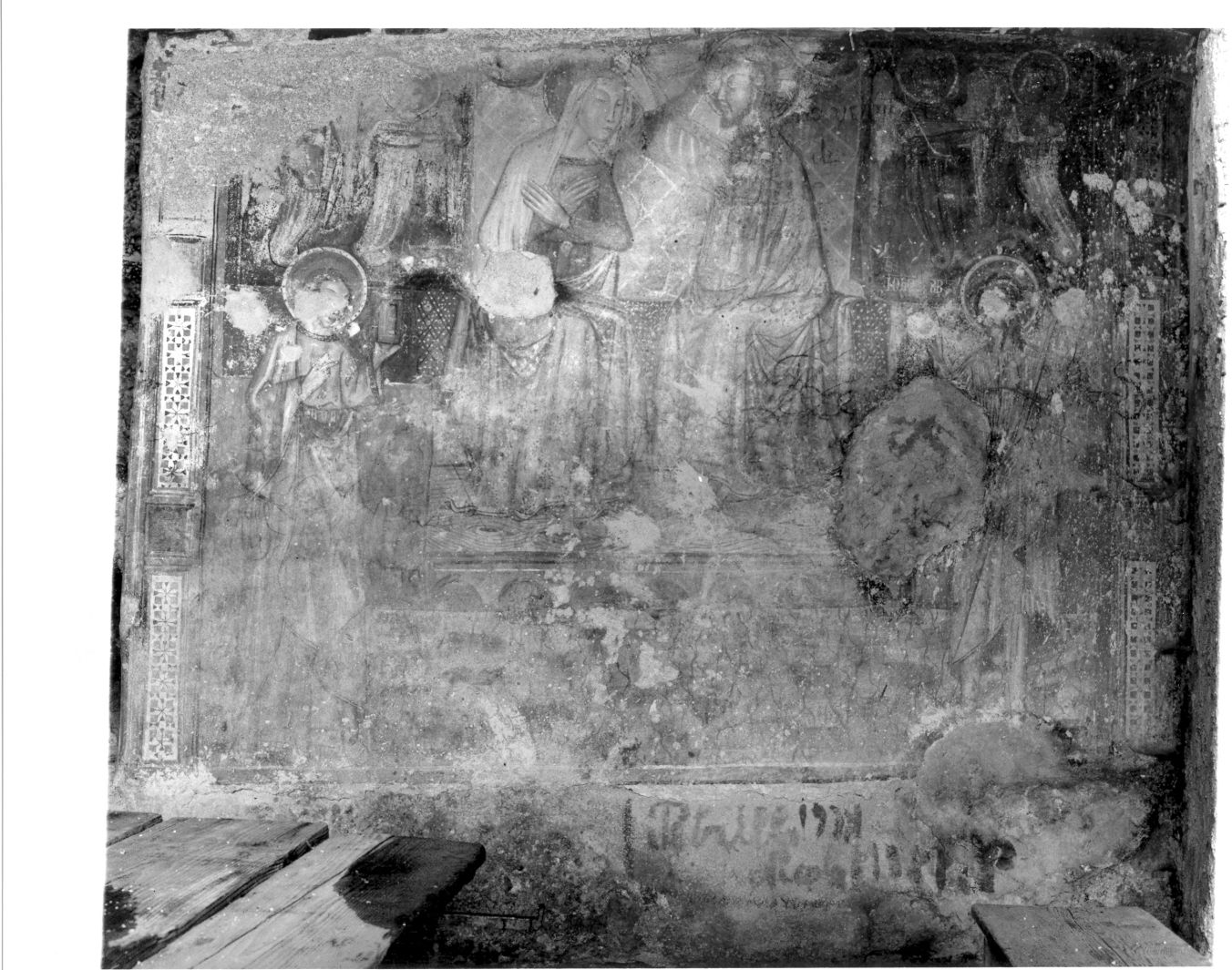 incoronazione di Maria Vergine (dipinto) - ambito campano (sec. XV)