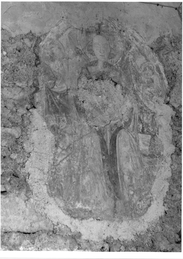 Madonna (dipinto, frammento) - ambito campano (sec. XV)