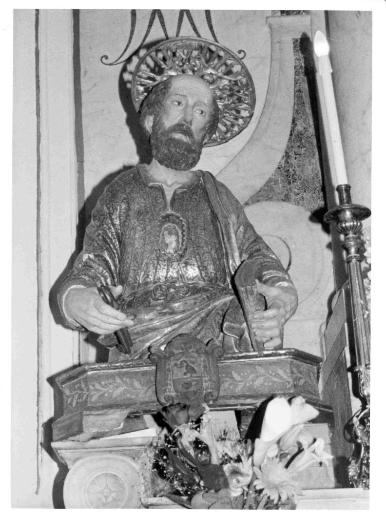 San Pietro (reliquiario - a busto) - bottega romana (secc. XVI/ XIX)