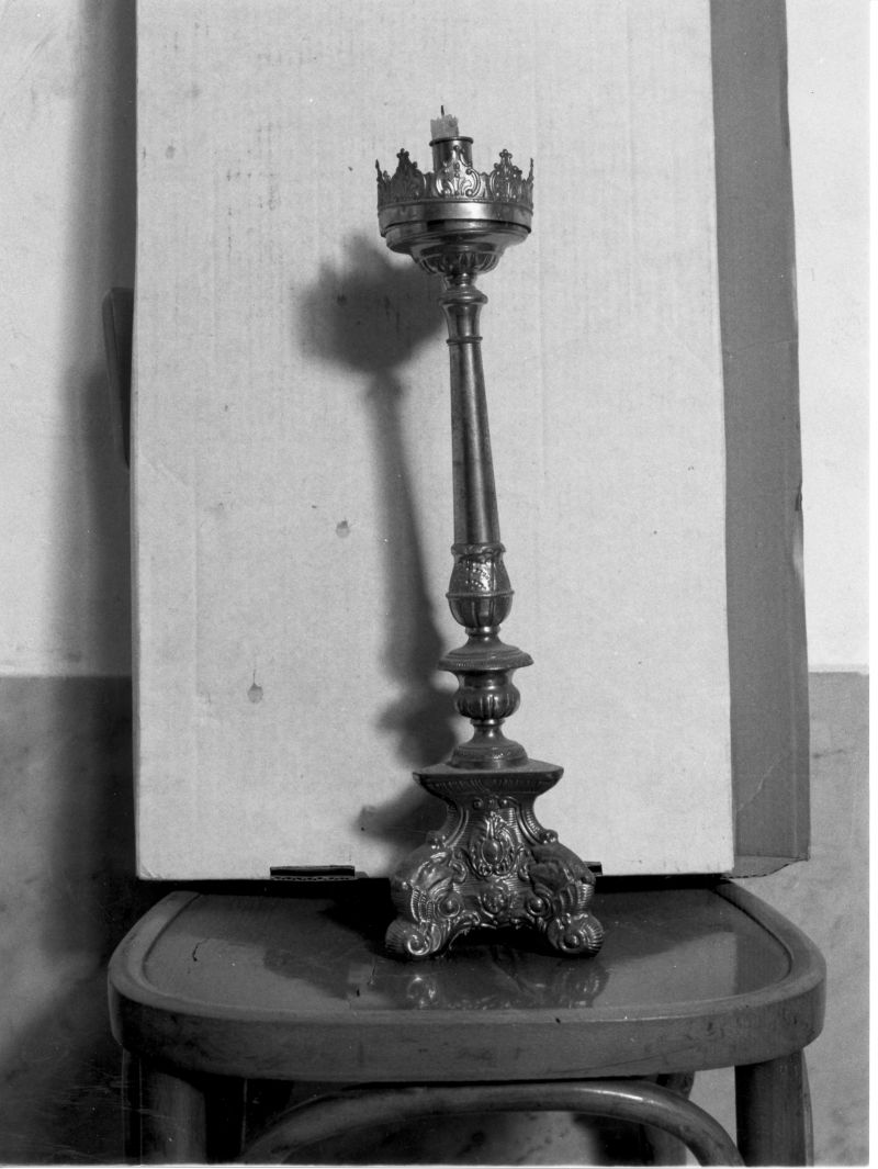 candeliere, serie - bottega campana (fine sec. XIX)