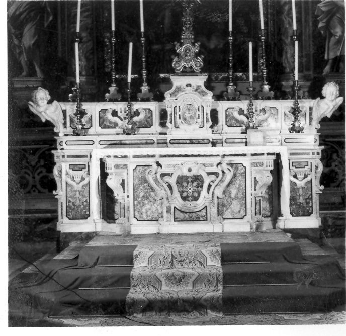 altare maggiore - bottega Italia meridionale (sec. XVII)