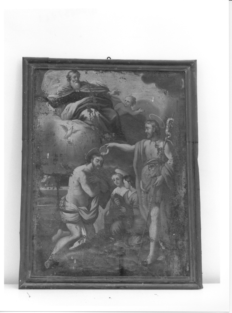 battesimo di Cristo (dipinto) - bottega campana (sec. XVIII)