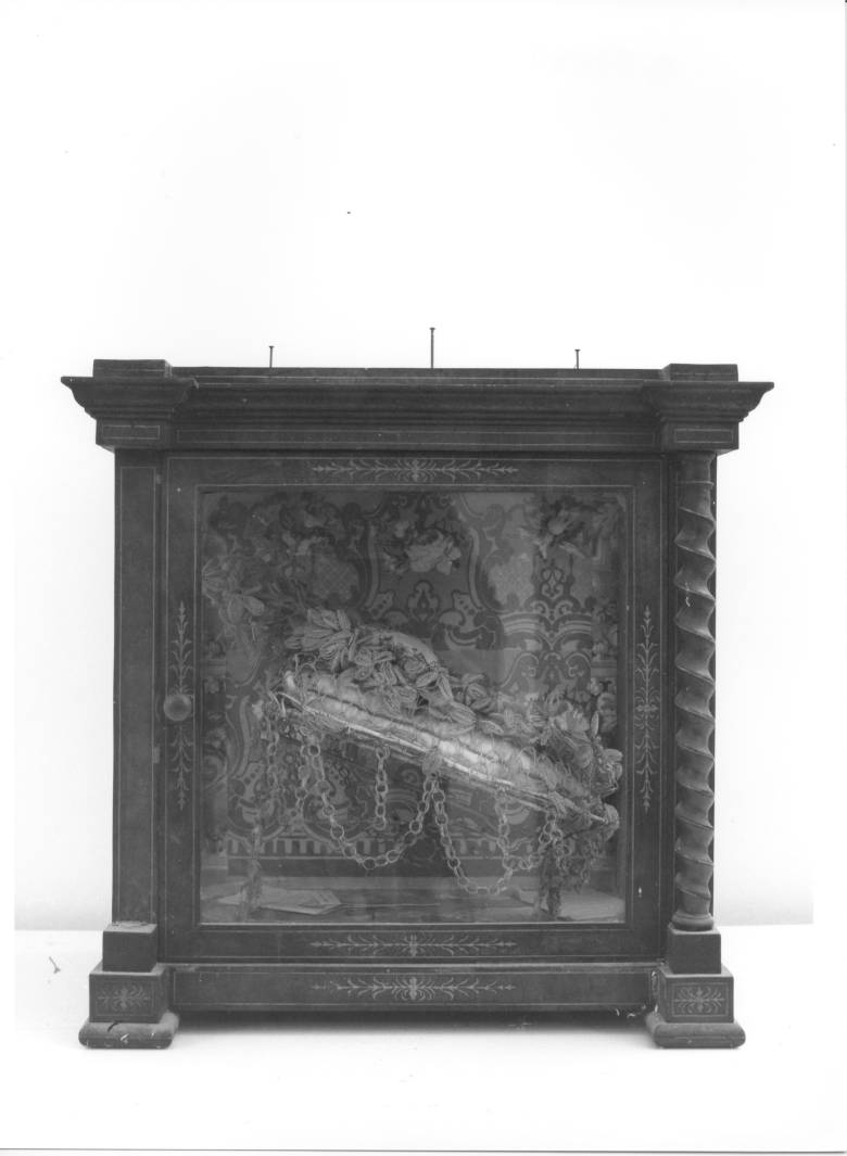 vetrina per reliquie - bottega campana (sec. XIX)