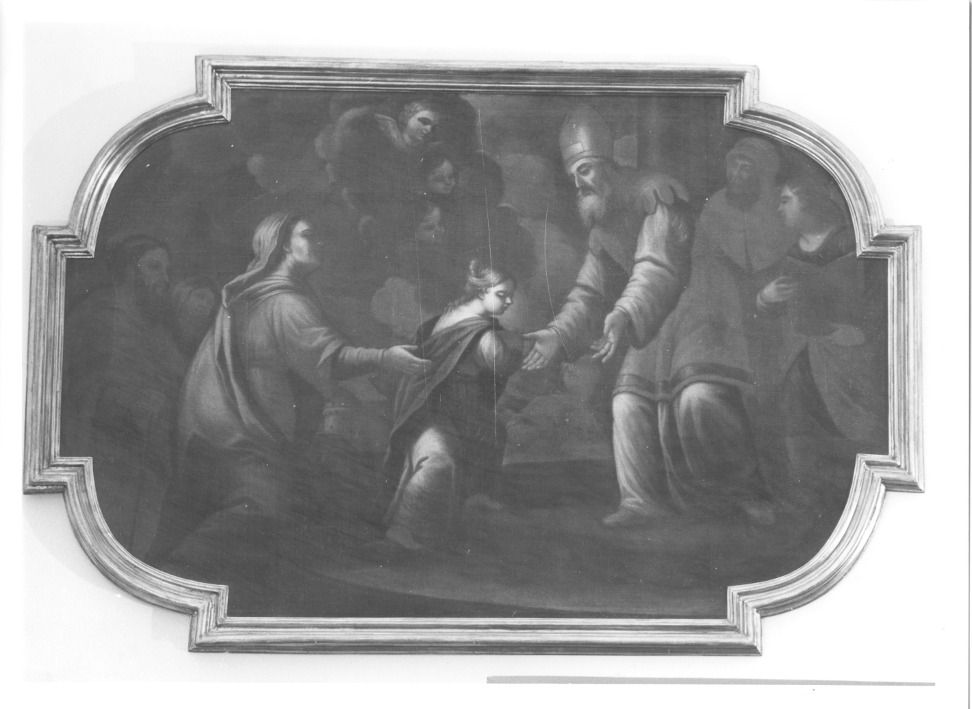 presentazione di Maria Vergine al tempio (dipinto) - ambito campano (metà sec. XVIII)