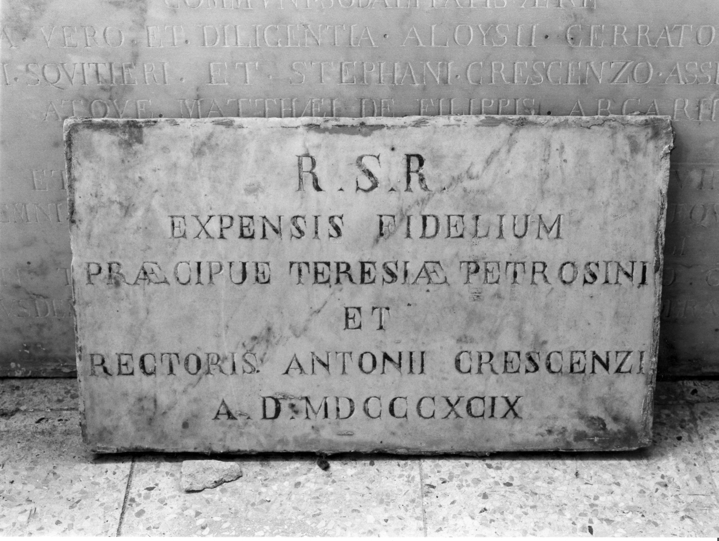 lapide - bottega campana (sec. XIX)