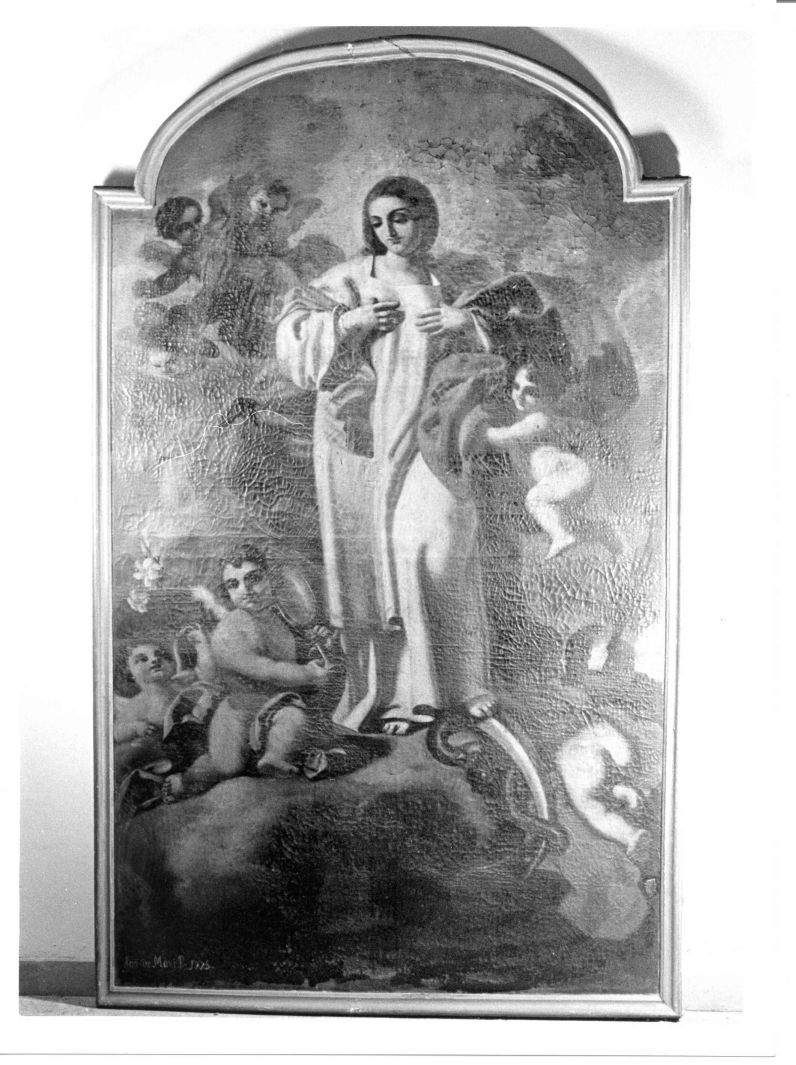 Madonna Immacolata (dipinto) di De Mari Gian Battista (sec. XVIII)
