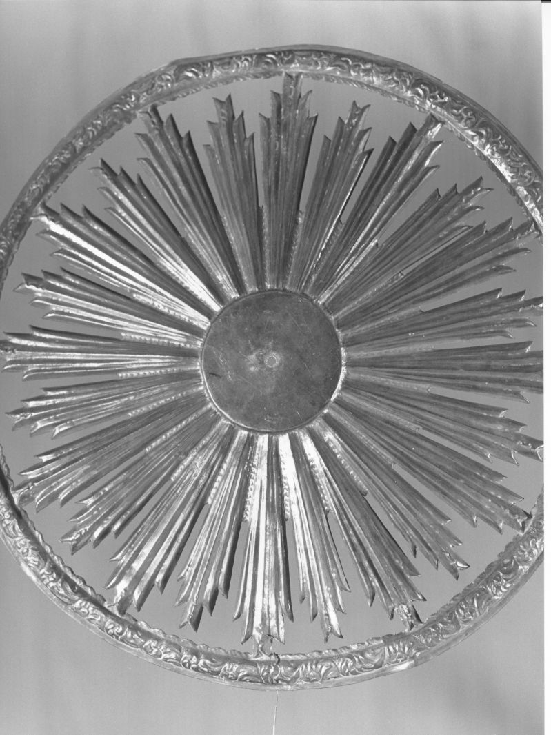 aureola di statua - bottega napoletana (seconda metà sec. XIX)