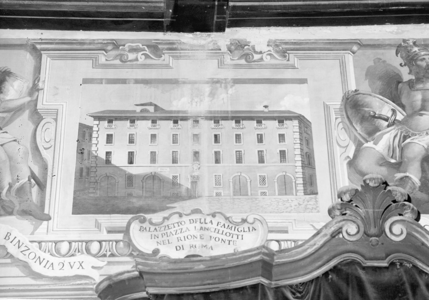 paesaggio con architetture (dipinto) - ambito campano (sec. XIX)