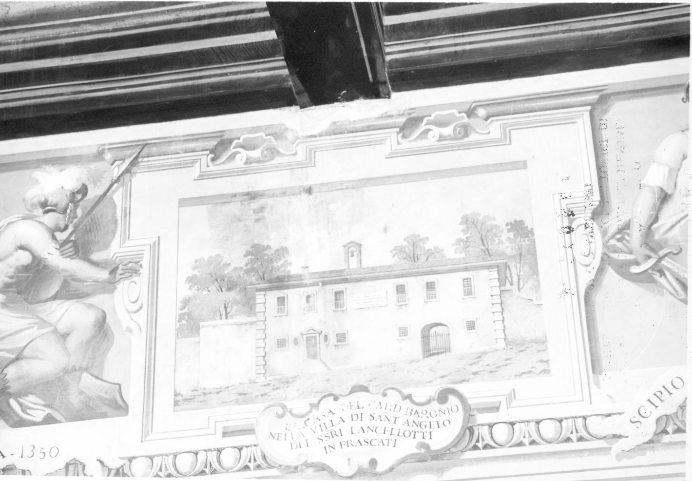 paesaggio con architetture (dipinto) - ambito campano (sec. XIX)