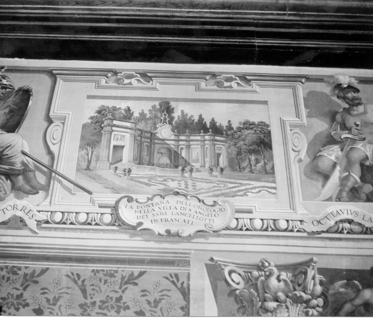 paesaggio con architetture (dipinto) - ambito campano (sec. XIX)