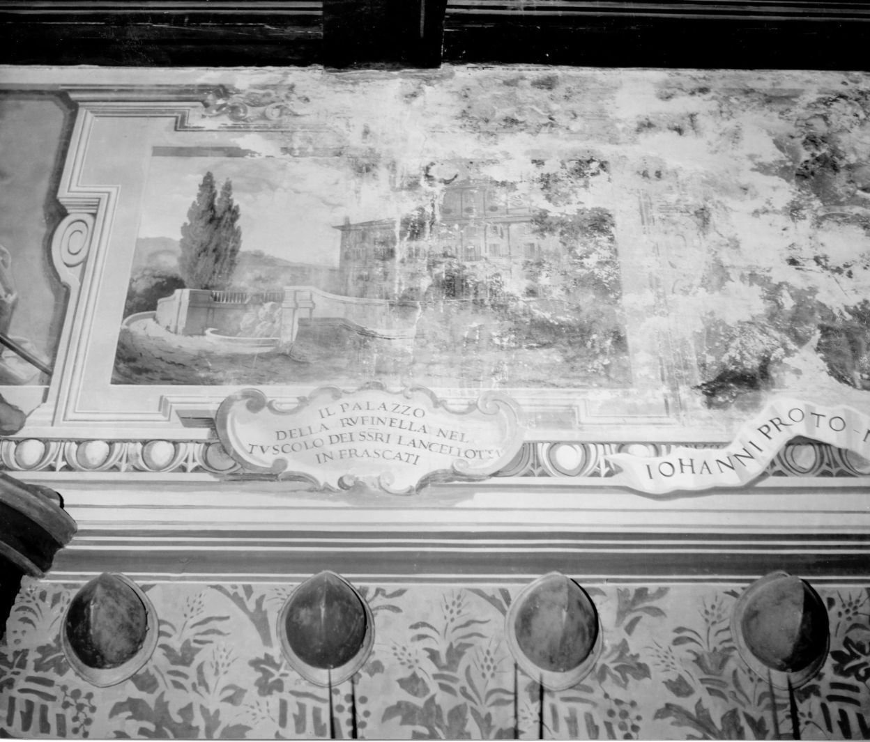 paesaggio con architetture (dipinto) - ambito campano (sec. XIX)