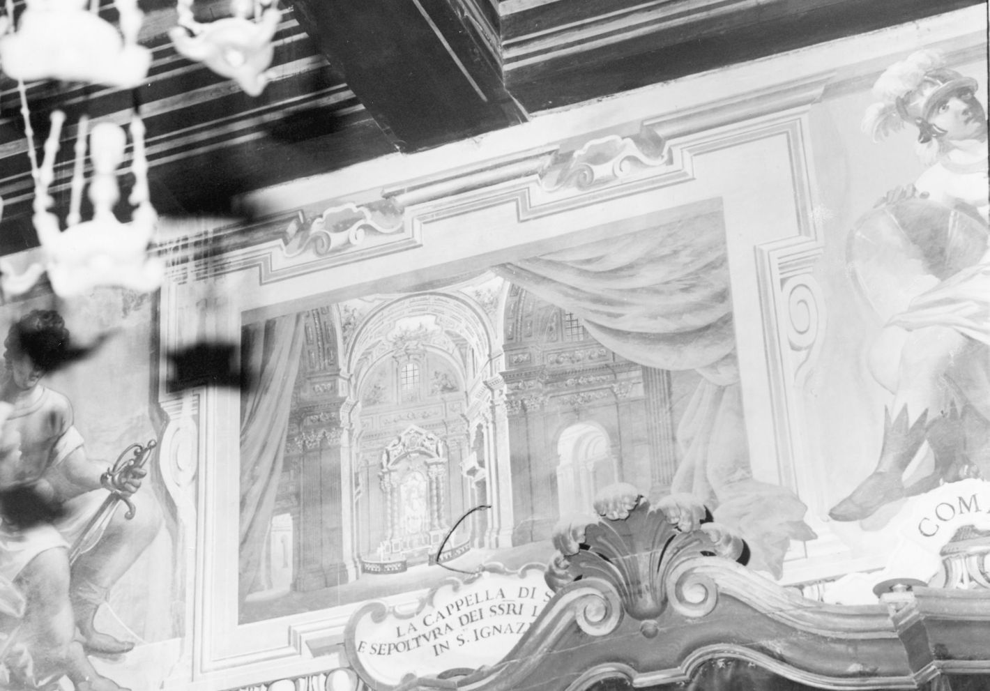 paesaggio con architetture (dipinto) - ambito campano (sec. XIX)