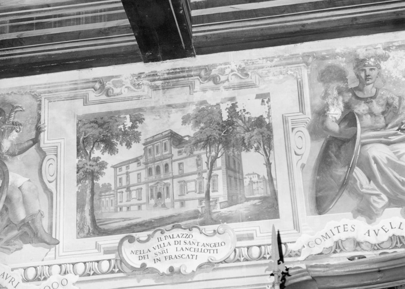 paesaggio con architetture (dipinto) - ambito campano (sec. XIX)