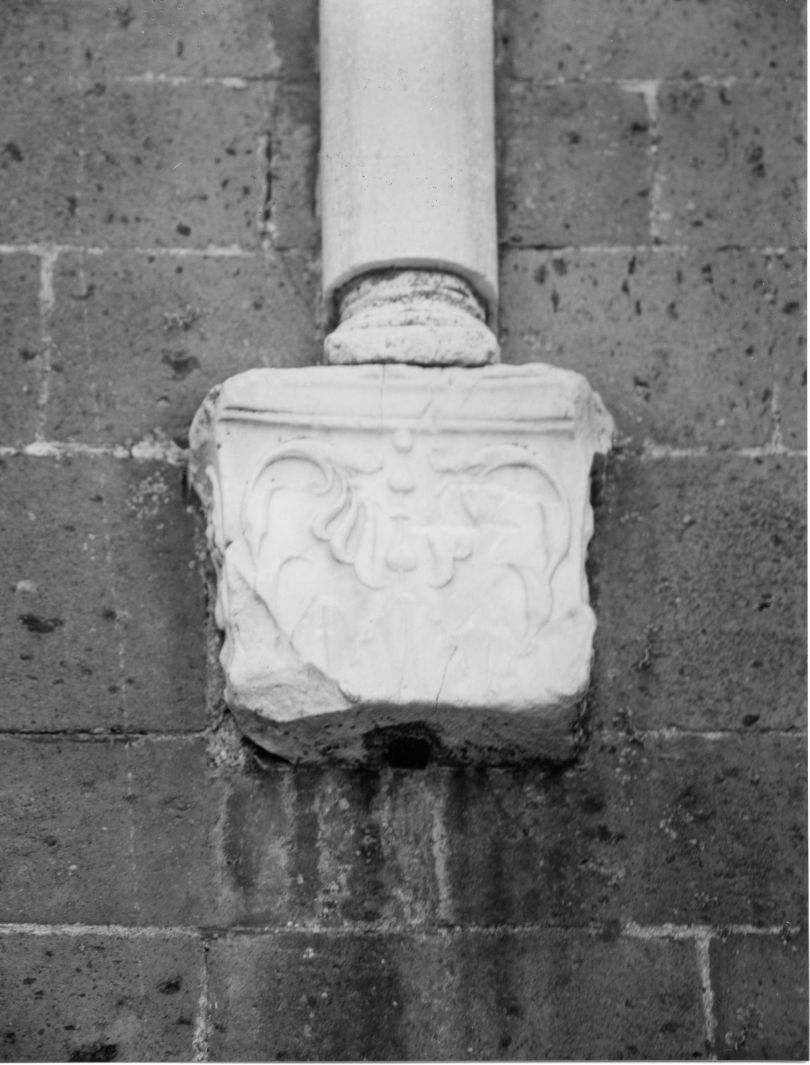 motivi decorativi vegetali (peduccio) - bottega campana (sec. XIX)