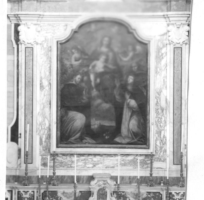 Madonna del Rosario (dipinto) - ambito napoletano (sec. XVII)