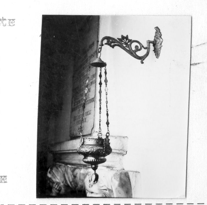 lampada, coppia - bottega campana (sec. XIX)