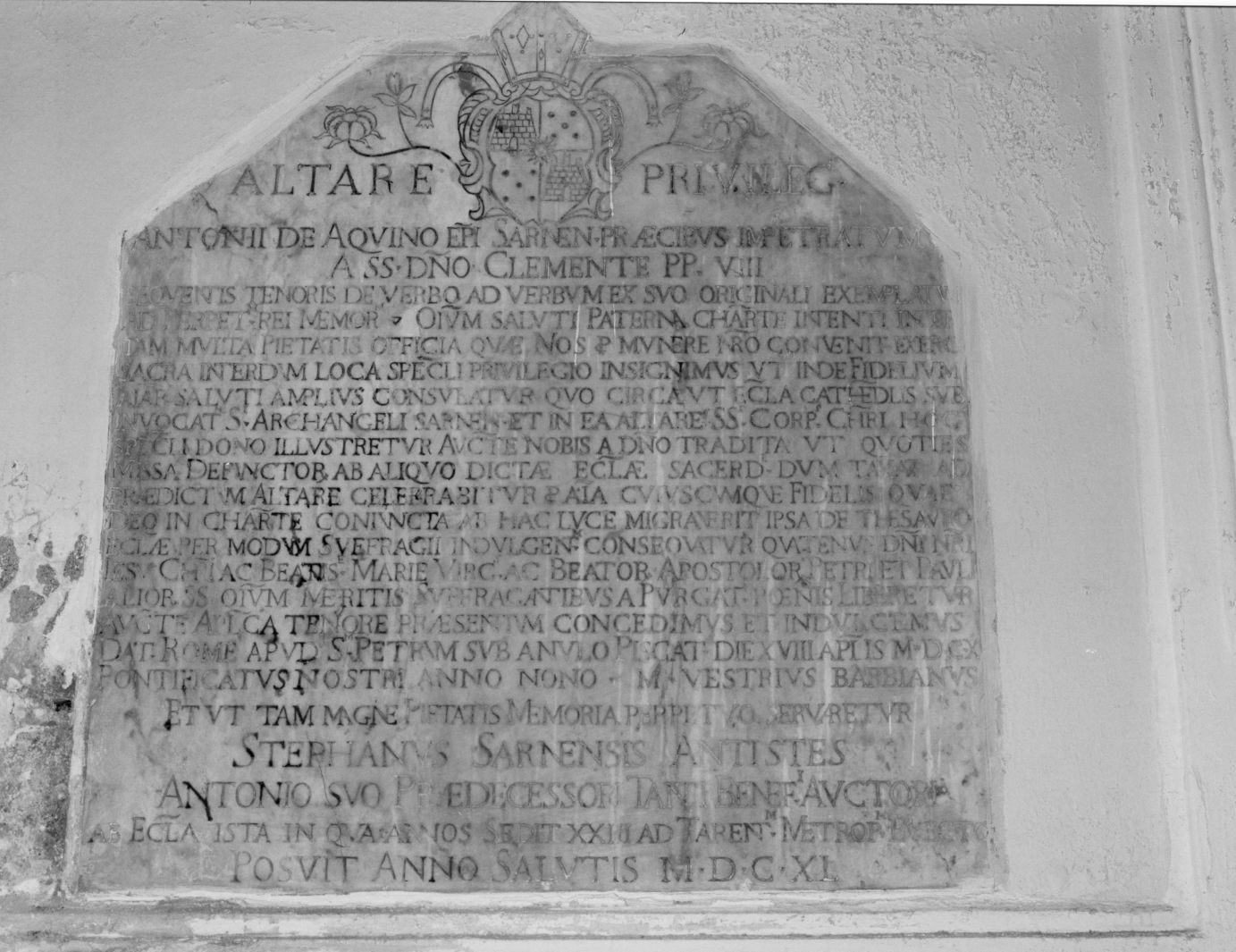 lapide - bottega campana (sec. XVII)