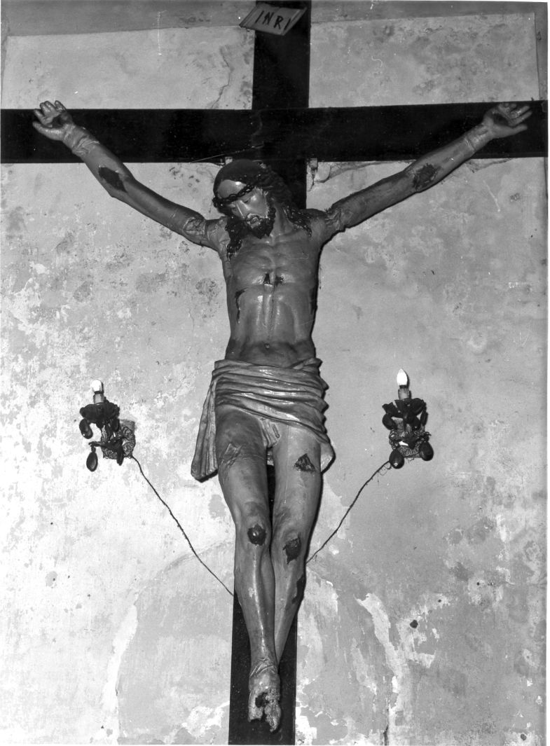 Cristo crocifisso (crocifisso) - bottega campana (sec. XX)