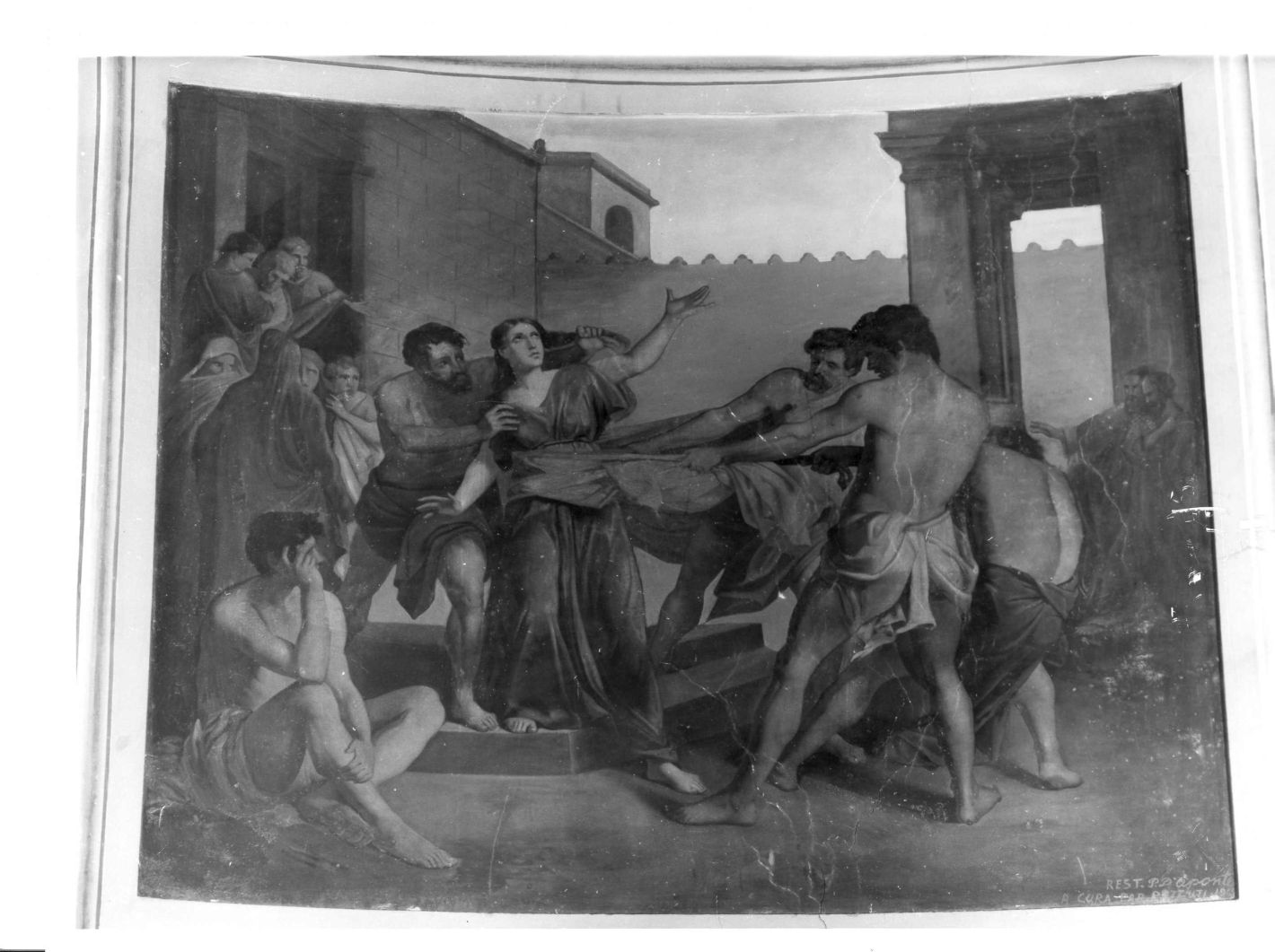 cattura di Santa Lucia (dipinto) - ambito campano (sec. XIX)