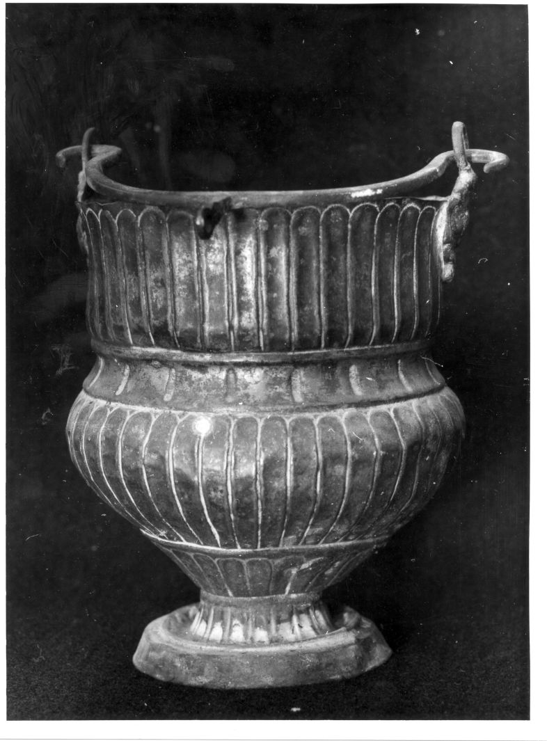 secchiello per l'acqua benedetta - bottega campana (sec. XIX)