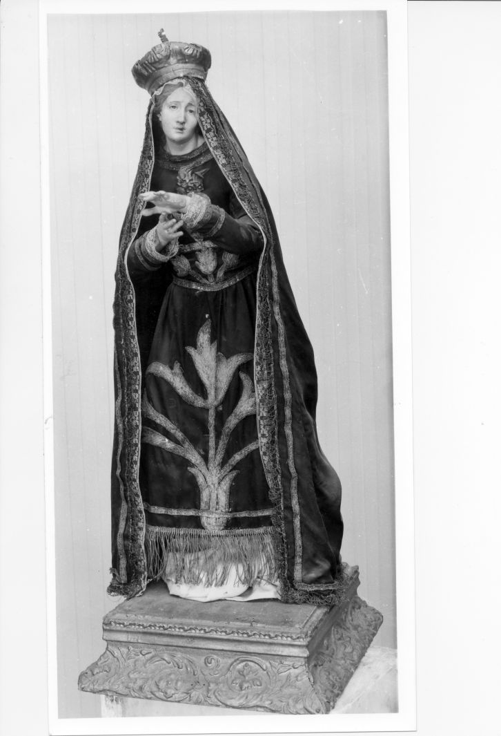 Madonna Addolorata (statuetta) - bottega campana (sec. XIX)