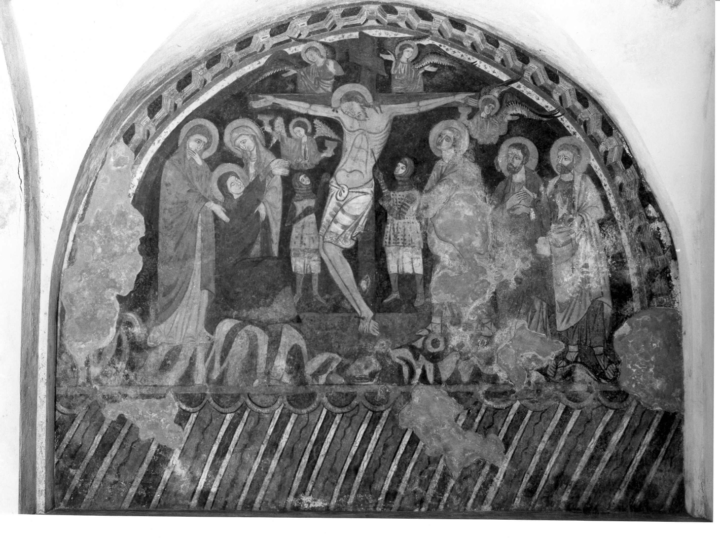 crocifissione di Cristo (dipinto) - ambito catalano-roussillanese (fine sec. XIII)