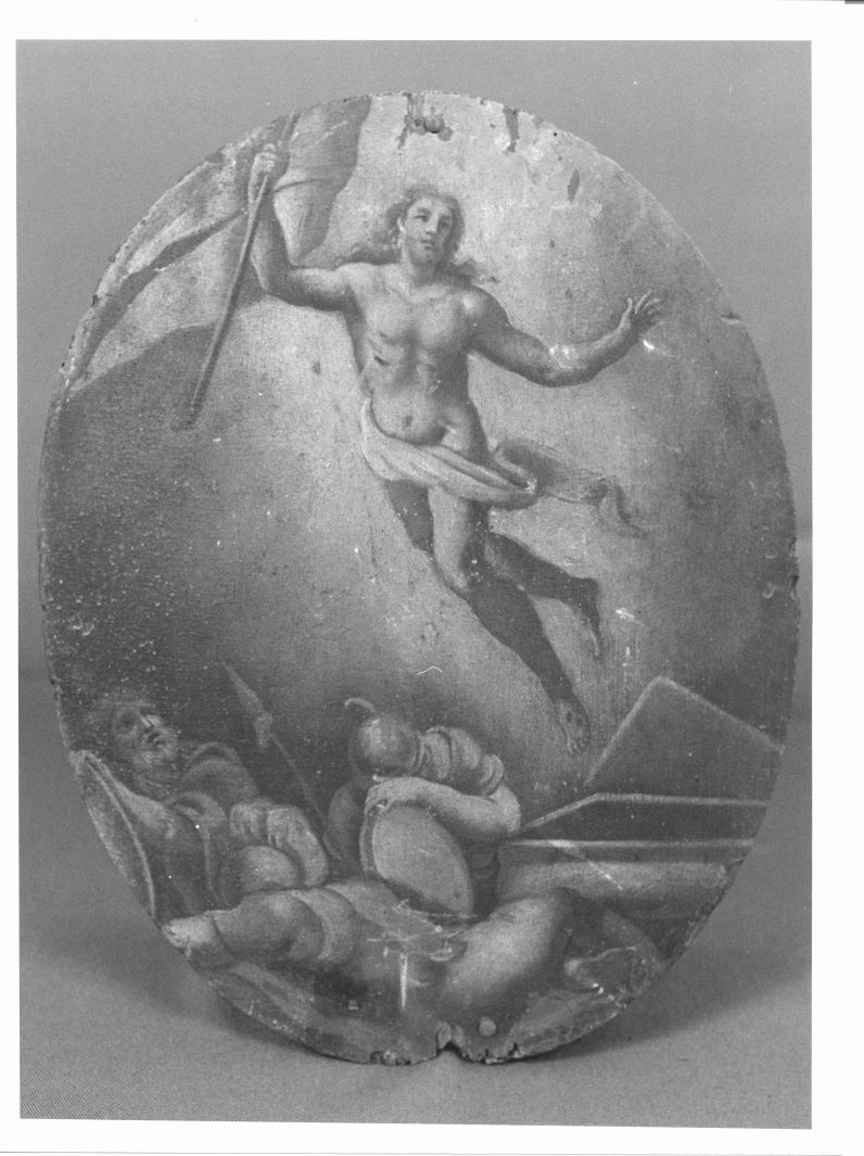 Cristo risorto (dipinto, elemento d'insieme) - ambito napoletano (prima metà sec. XVIII)