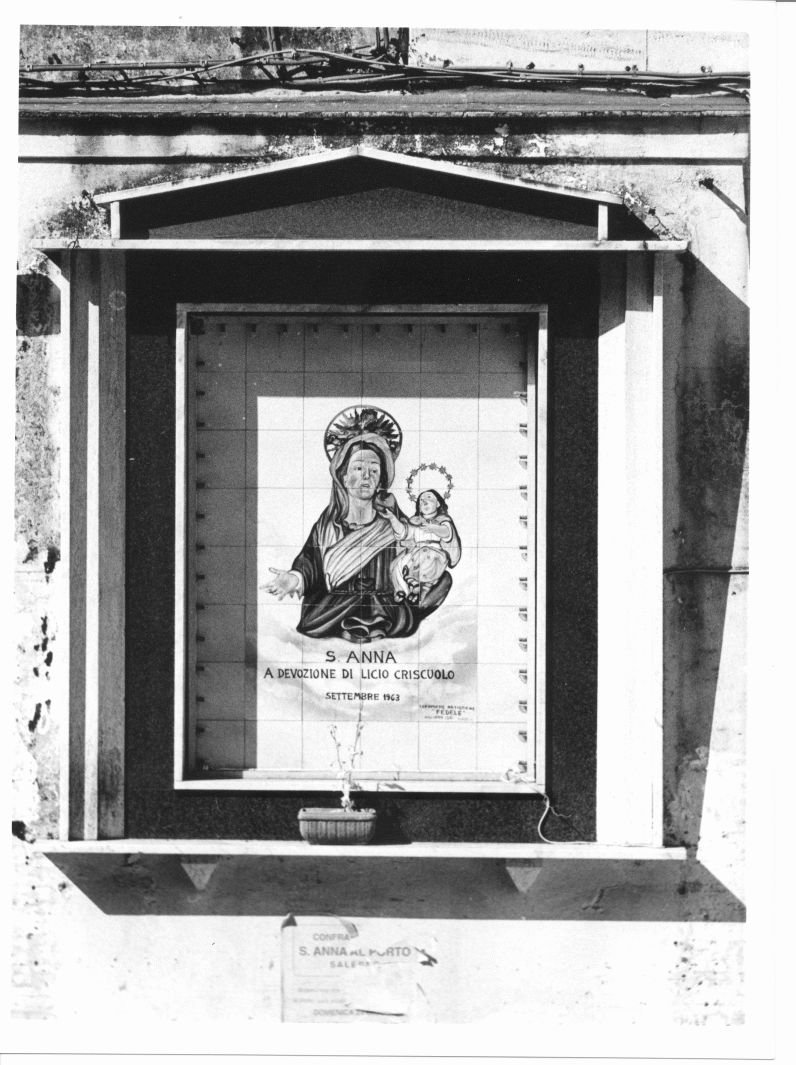 Maria Vergine bambina e Sant'Anna (edicola, opera isolata) di Antonelli N (sec. XX)
