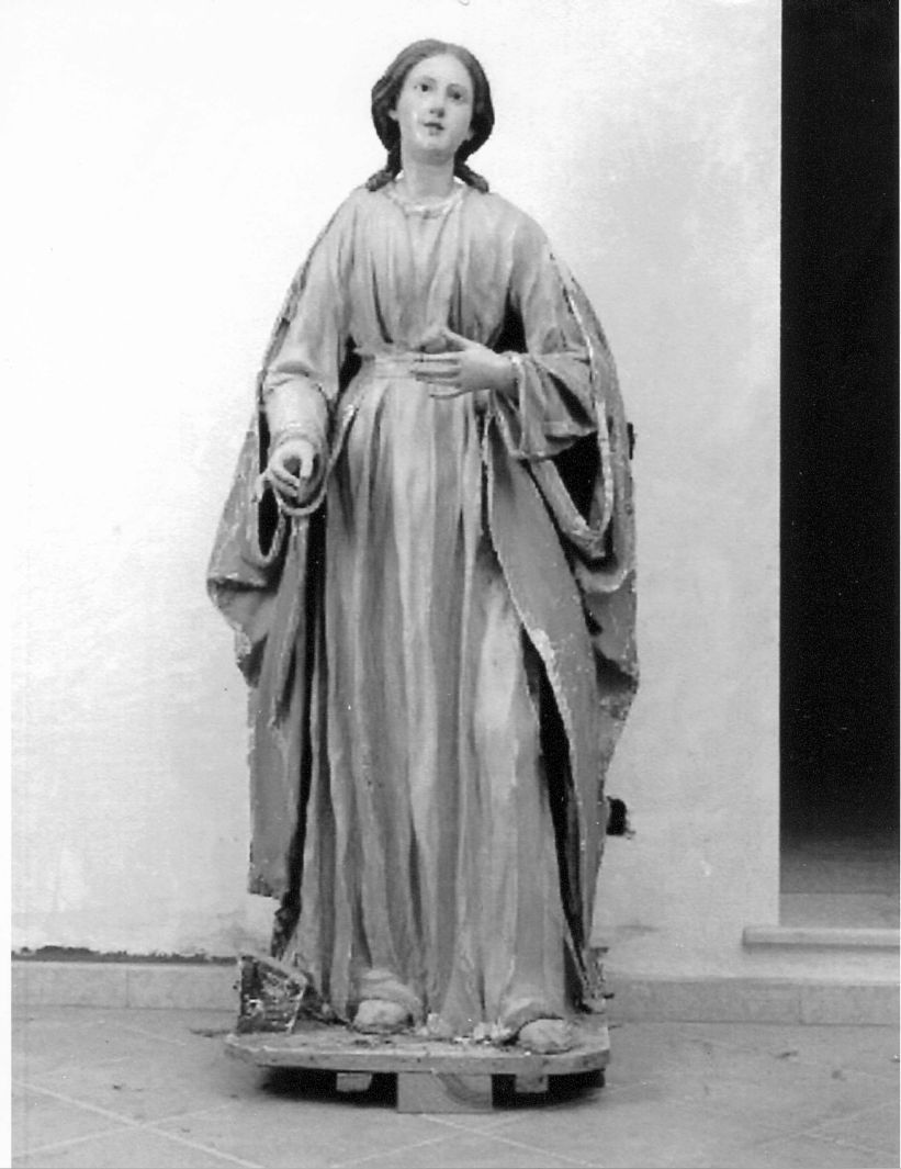 Santa (statua) - bottega Italia meridionale (sec. XVIII)