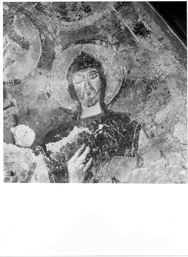 Cristo benedicente tra Santi (dipinto) - ambito Italia meridionale (prima metà sec. XII)