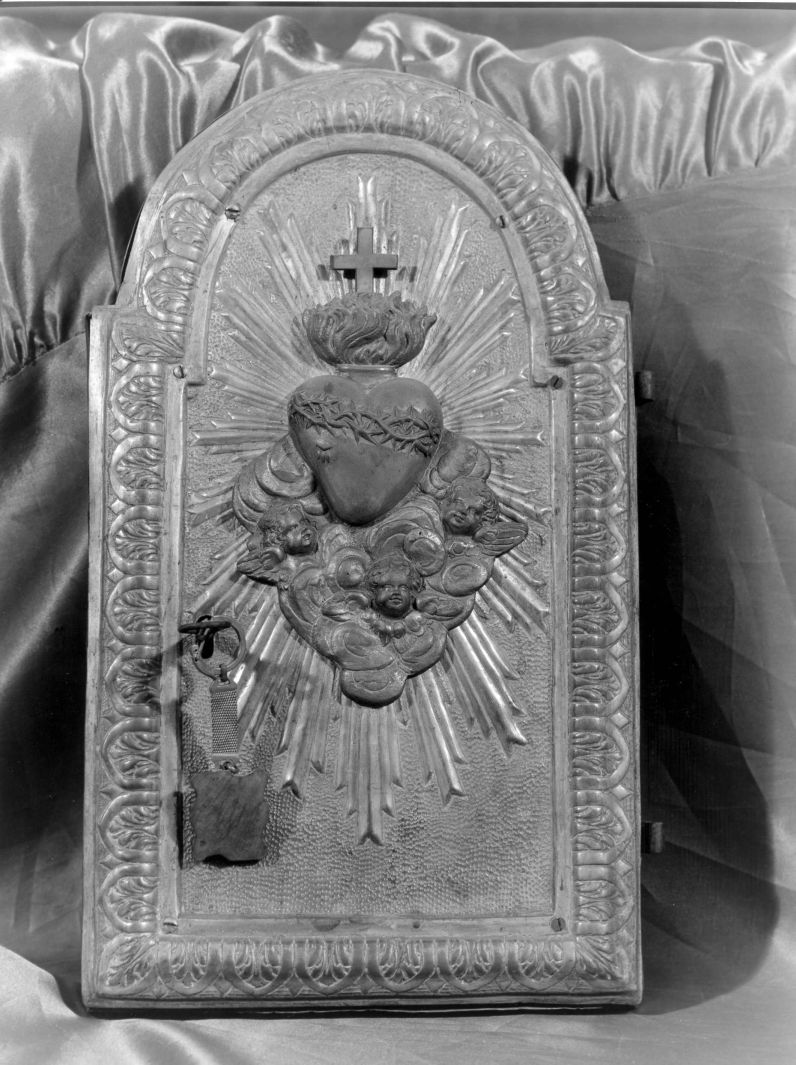 sportello di tabernacolo - bottega Italia meridionale (fine/inizio secc. XIX/ XX)