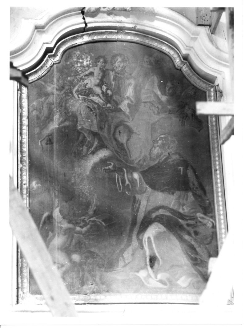 San Giuseppe con Sant'Antonio Abate e angeli (dipinto) - ambito napoletano (sec. XVIII)