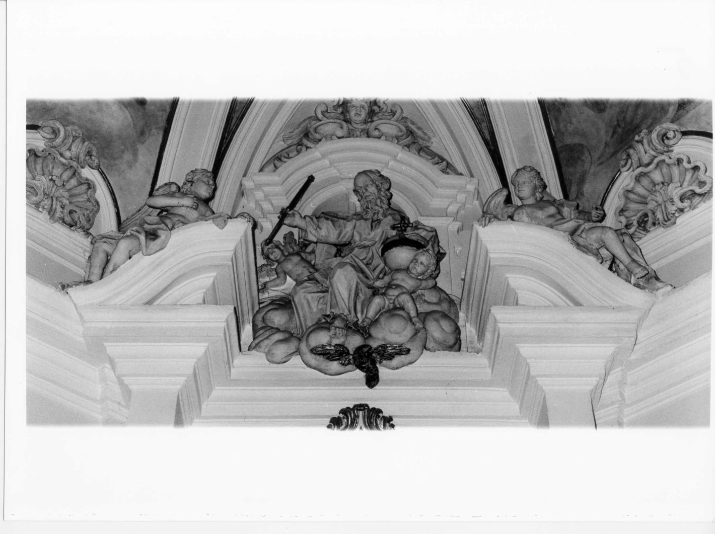 Dio Padre e angeli (gruppo scultoreo) - bottega campana (sec. XVIII)