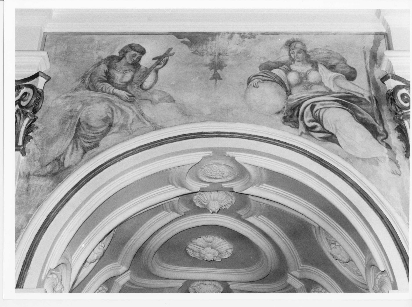 Virtù (dipinto, complesso decorativo) - ambito campano (primo quarto sec. XVIII)