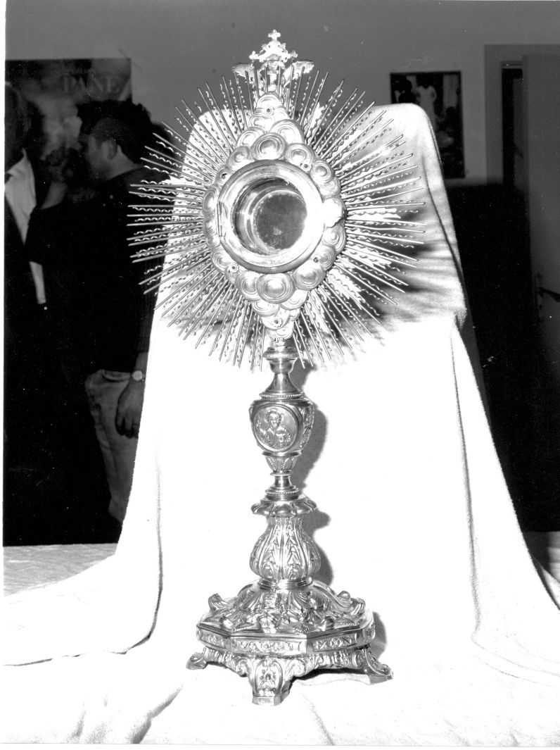 ostensorio - a raggiera - bottega napoletana (seconda metà sec. XVIII)