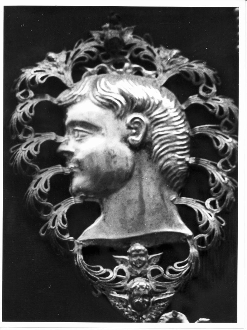 volto di uomo di profilo (ex voto) - bottega campana (sec. XIX)