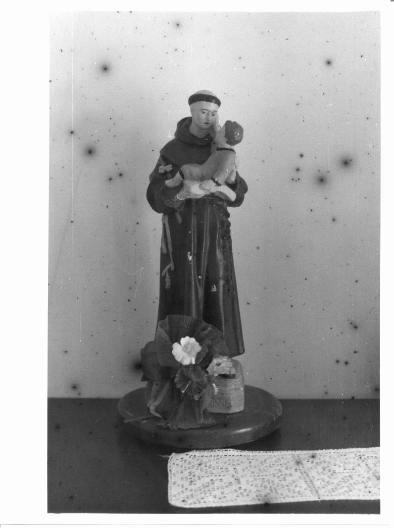 Sant'Antonio da Padova (statuetta) - bottega campana (sec. XX inizio)