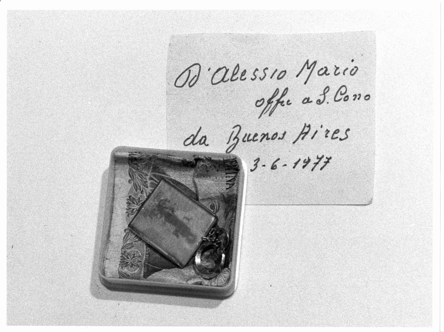 scatolino (ex voto) - bottega campana (sec. XX)