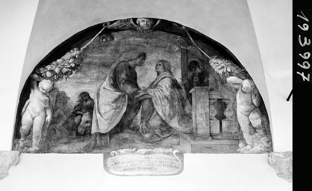 visitazione (dipinto, elemento d'insieme) di Lippi Giacomo detto Giacomone da Budrio, Carracci Paolo (sec. XVII)