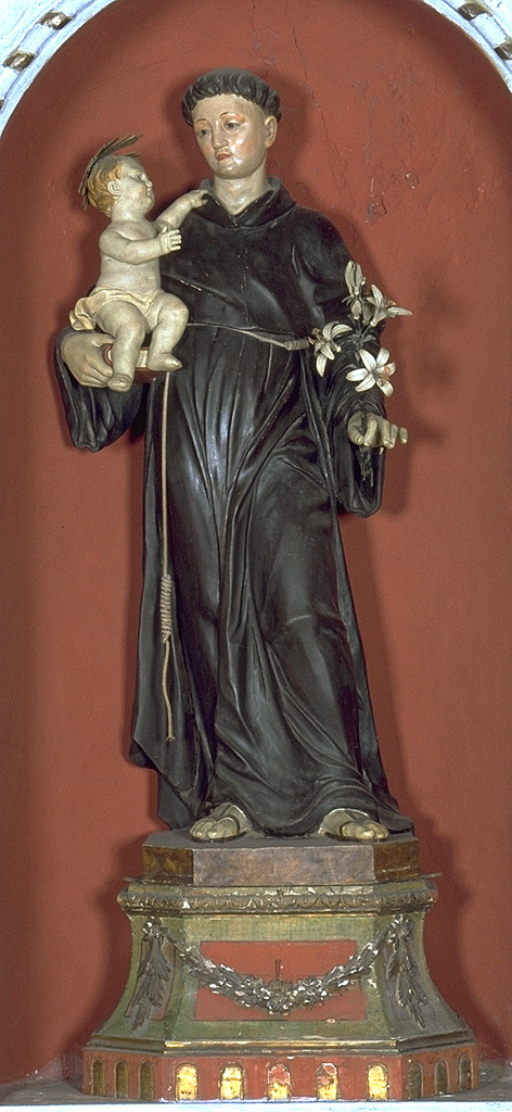 Sant'Antonio da Padova (statua) - manifattura ferrarese (sec. XVIII)