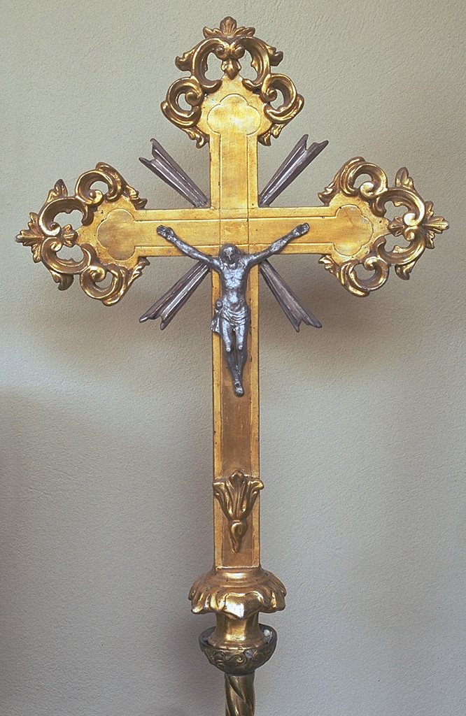 croce d'altare, frammento - manifattura ferrarese (seconda metà sec. XVIII)