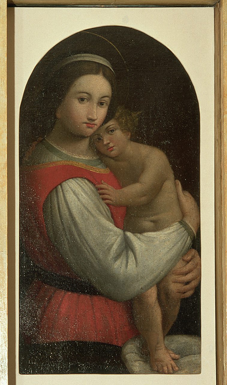 Madonna con Bambino (dipinto) - ambito ferrarese (ultimo quarto sec. XVI)