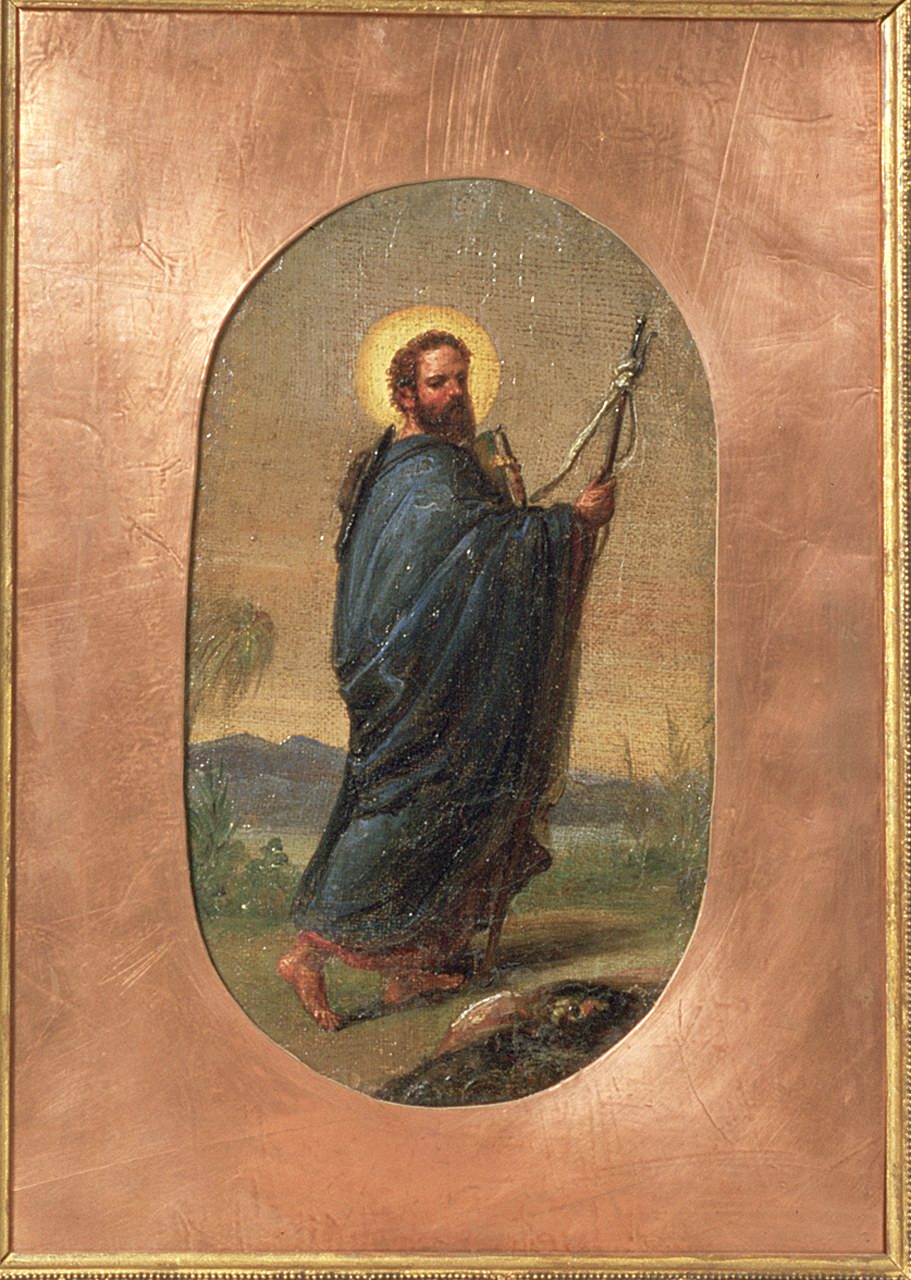 San Giacomo il Maggiore (dipinto) di Scarsella Ippolito detto Scarsellino (maniera) (primo quarto sec. XVII)