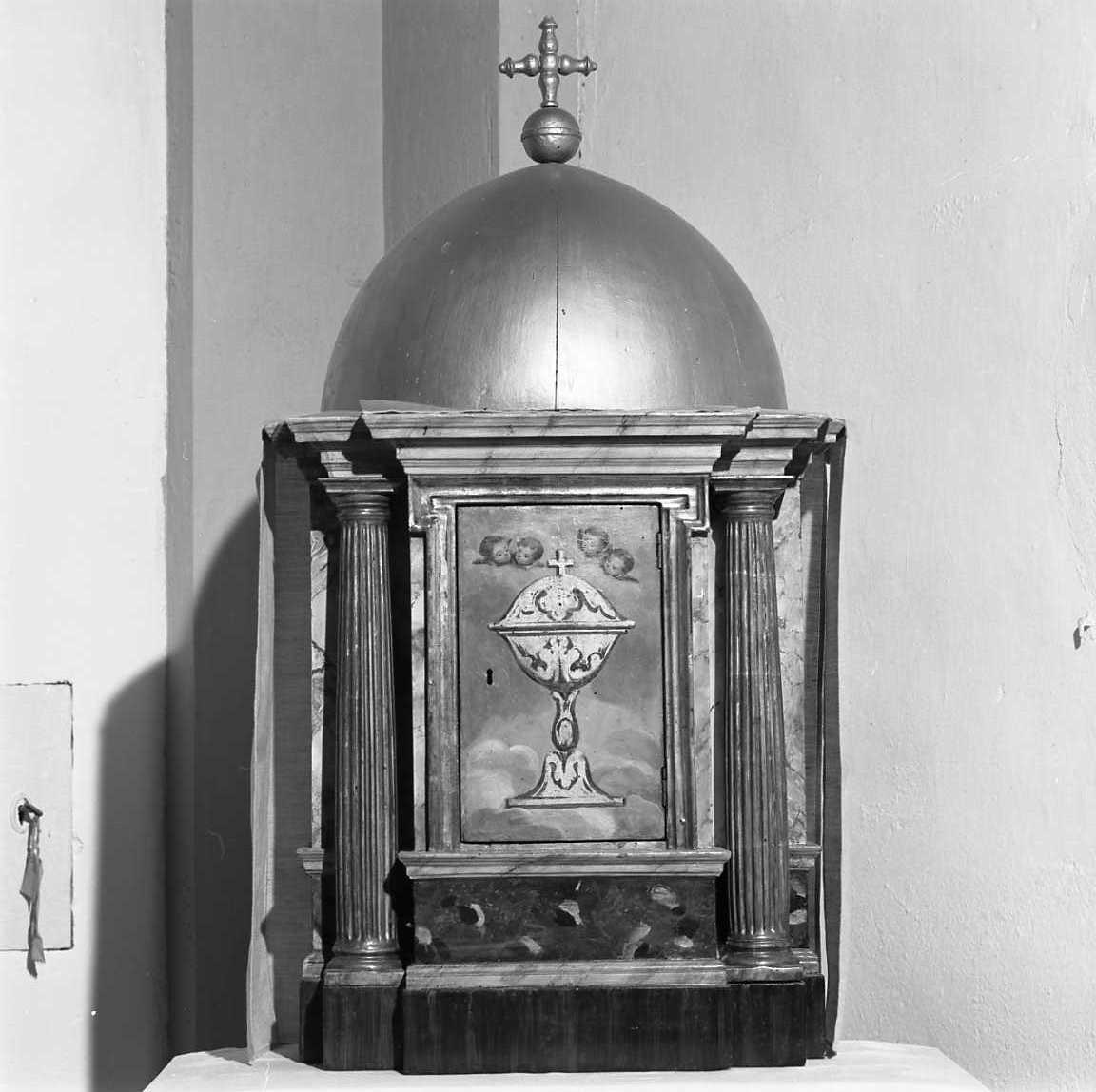 tabernacolo - a tempietto - bottega emiliano-romagnola (seconda metà sec. XIX)