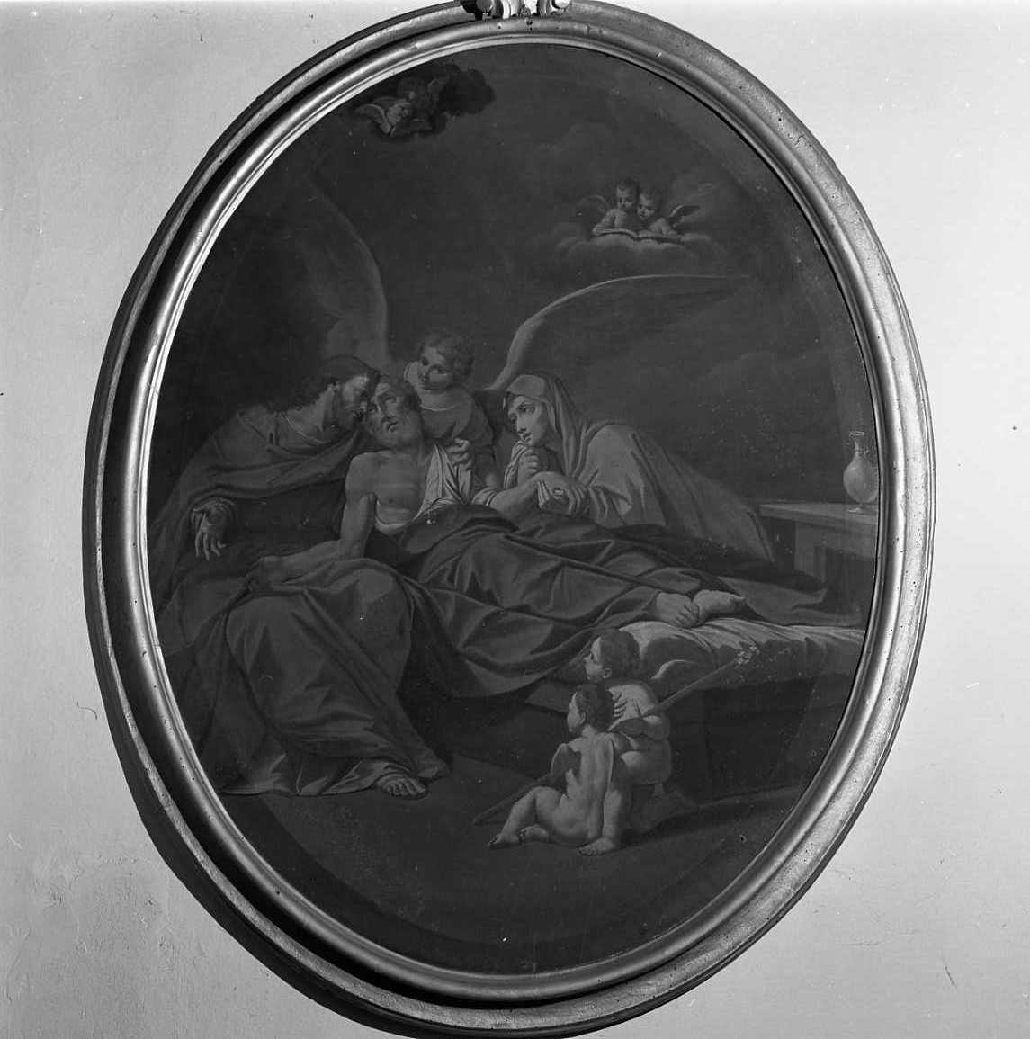 morte di San Giuseppe (dipinto, pendant) - ambito emiliano (seconda metà sec. XVIII)