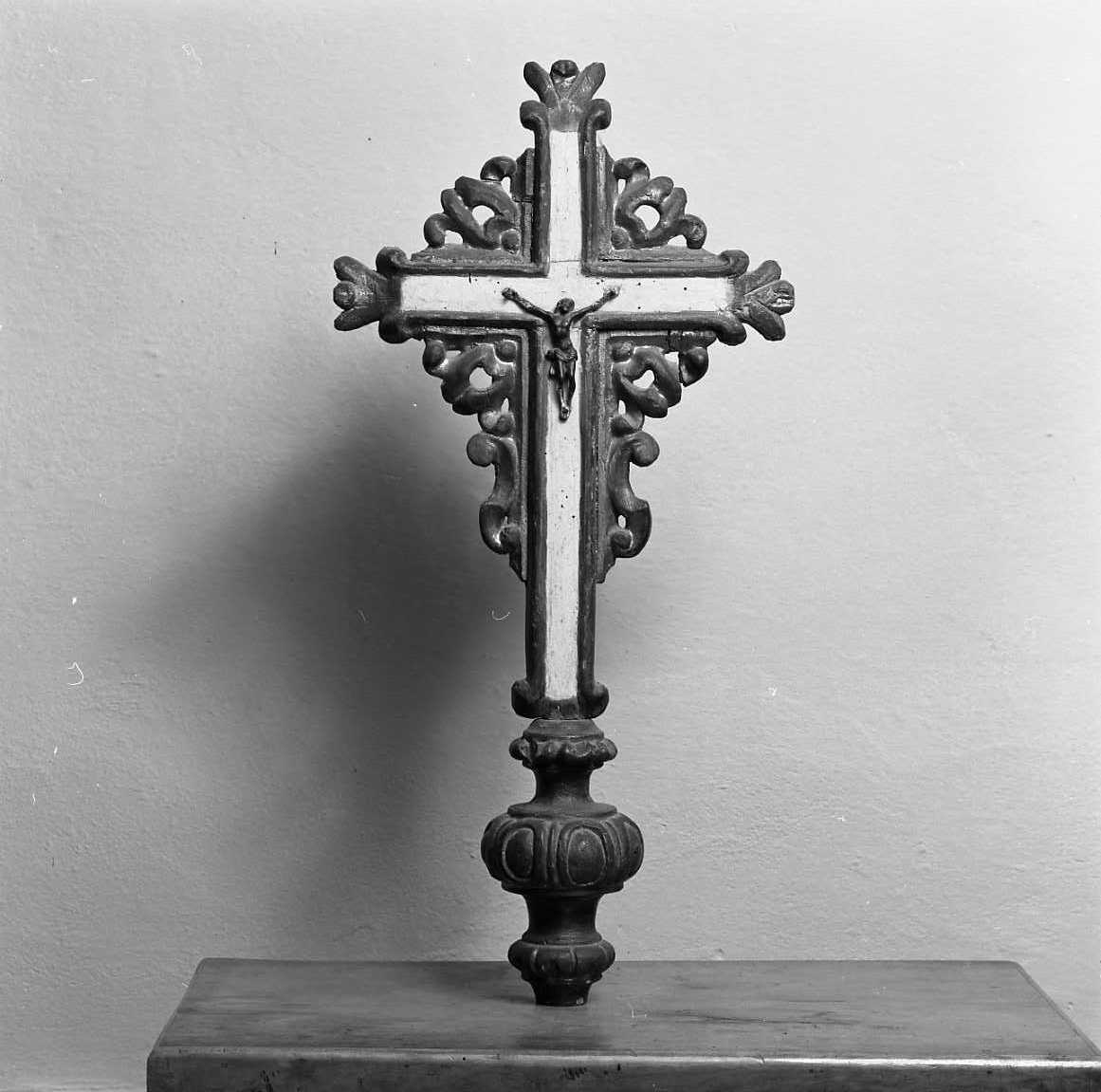 Cristo crocifisso (croce processionale) - bottega emiliana (metà sec. XIX)